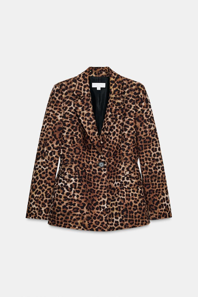 CHAQUETA AJUSTADA ESTAMPADO