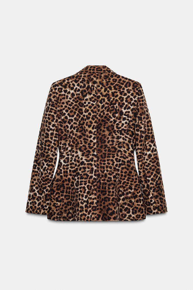 CHAQUETA AJUSTADA ESTAMPADO