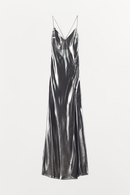 VESTIDO LARGO METALIZADO