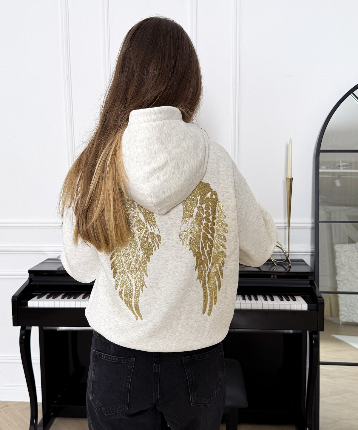 SUDADERA CON CAPUCHA ÁNGEL BRILLANTE