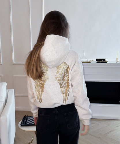 SUDADERA CON CAPUCHA ÁNGEL BRILLANTE